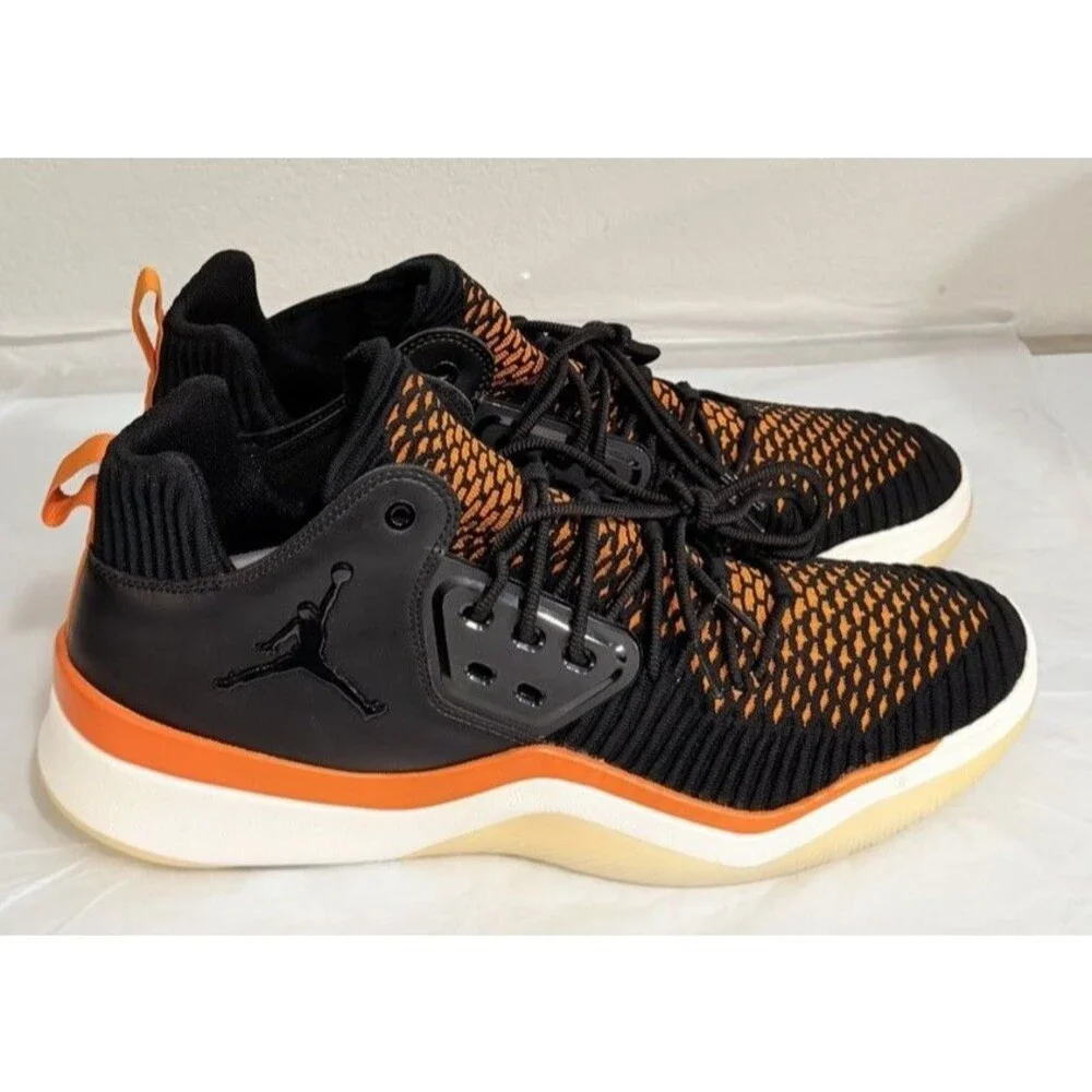 Nike Air Jordan DNA LX Men Black Orange Shoes AO2649-007 Size 15 BRAND NEW.